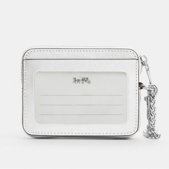 NWT Coach Leather Zip Card Case - Picture 4 of 5